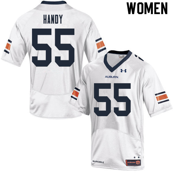 Women's Auburn Tigers #55 Jaren Handy White 2020 College Stitched Football Jersey
